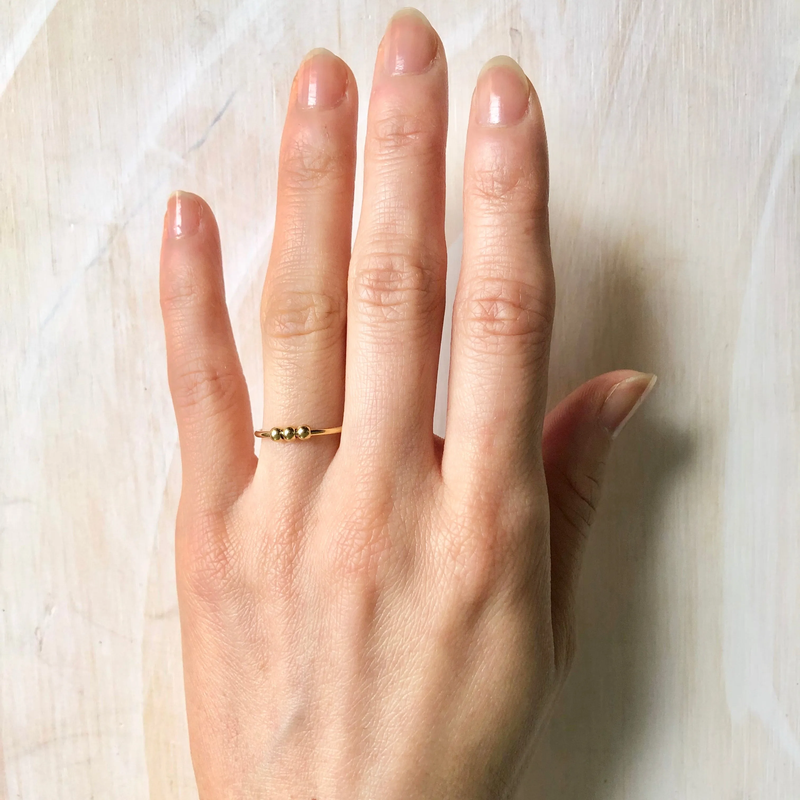 Three balls Band Ring