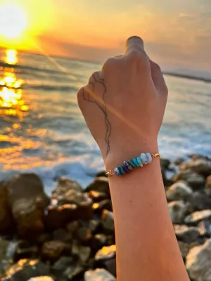 Throat Chakra Gemstone Bracelet