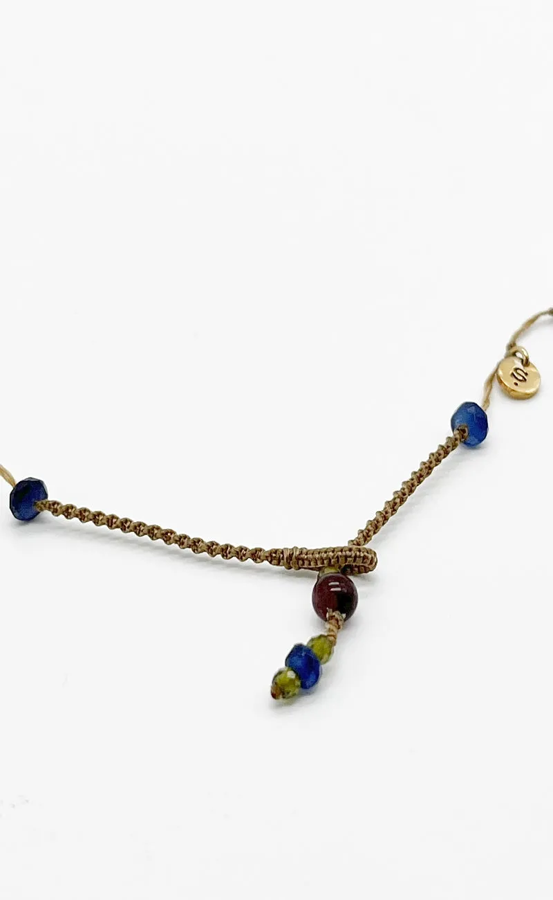 Tibetan Gemstone Pendant, Blue Labradorite