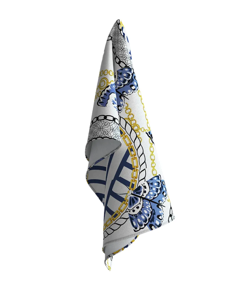 Tie Ur Knot Butterfly Chains Print Square