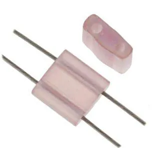 TILA 5x5mm 2Hole approx. 5.2g Light Amethyst Tr. Matte AB