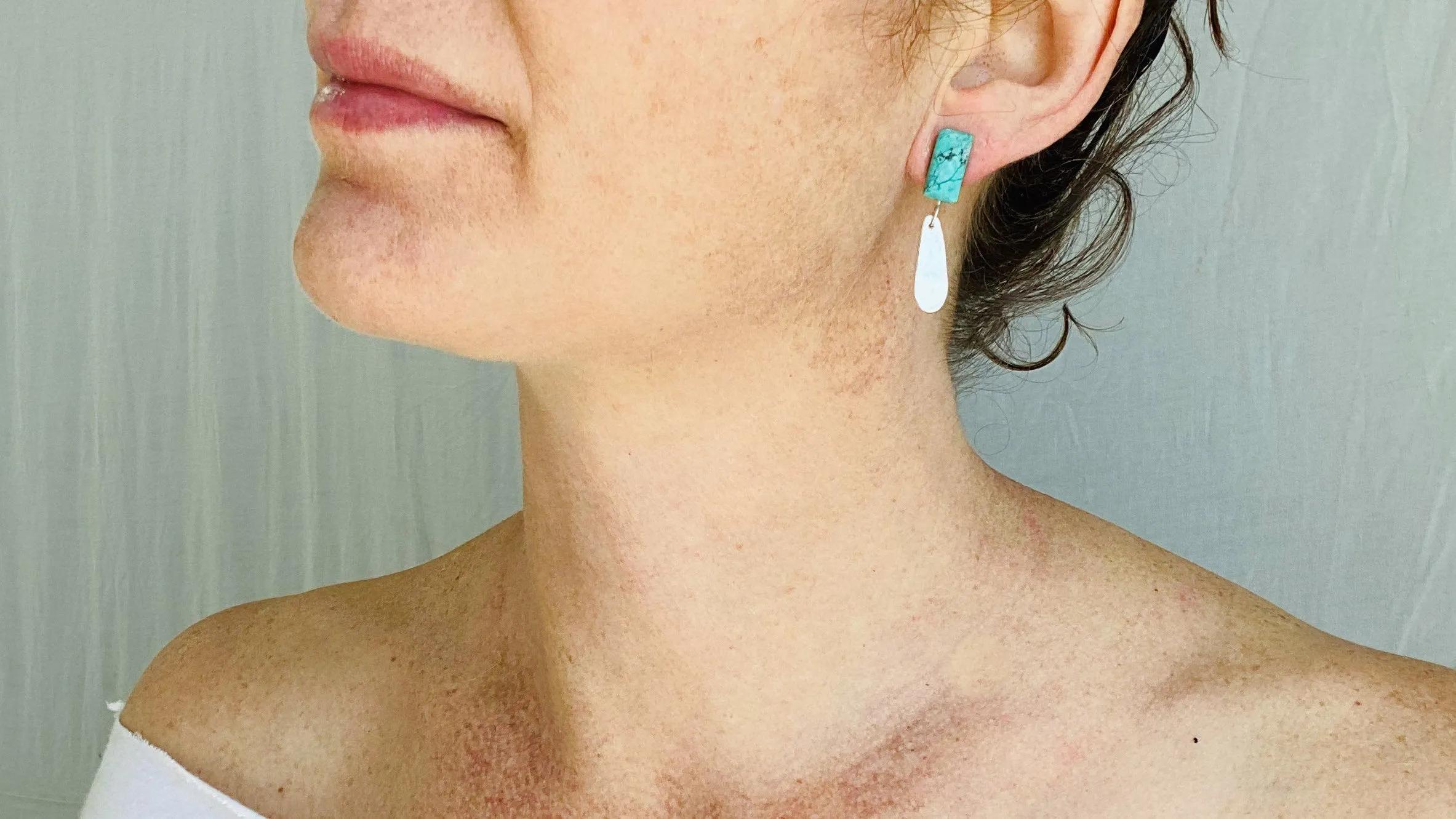 Turquoise & Sterling Earrings. Atelier Aadya.