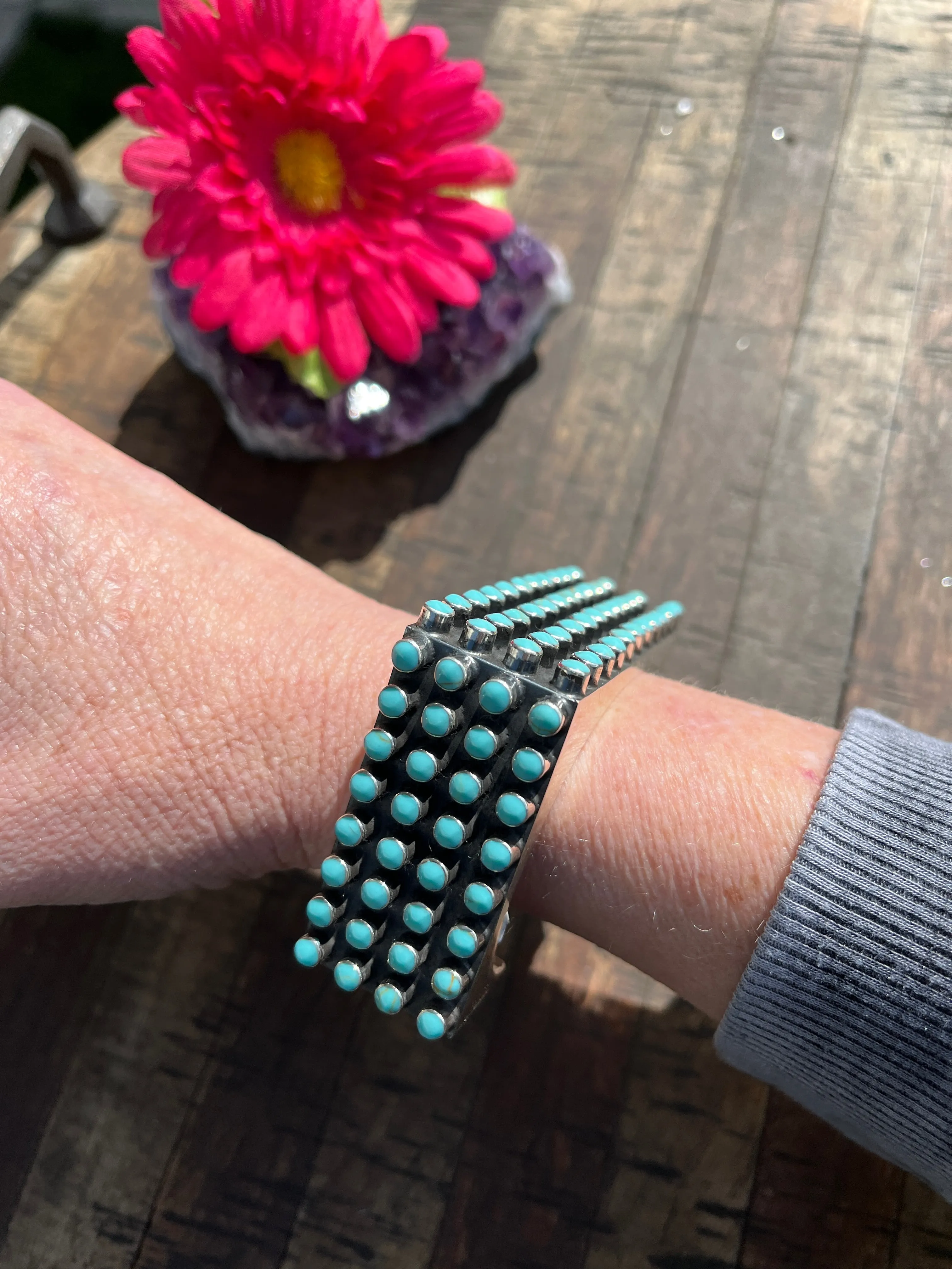 Turquoise Rectangle Cuff