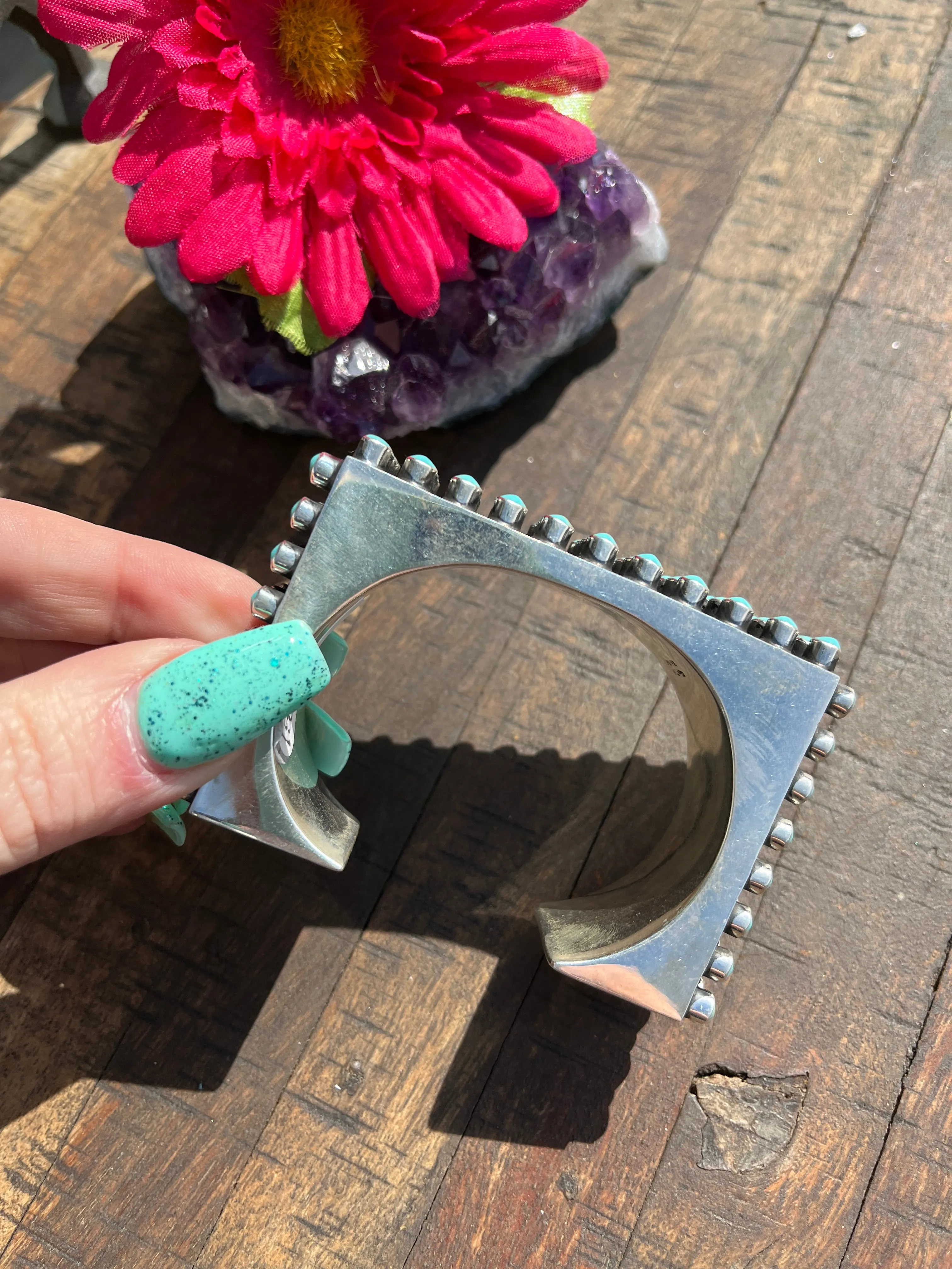 Turquoise Rectangle Cuff