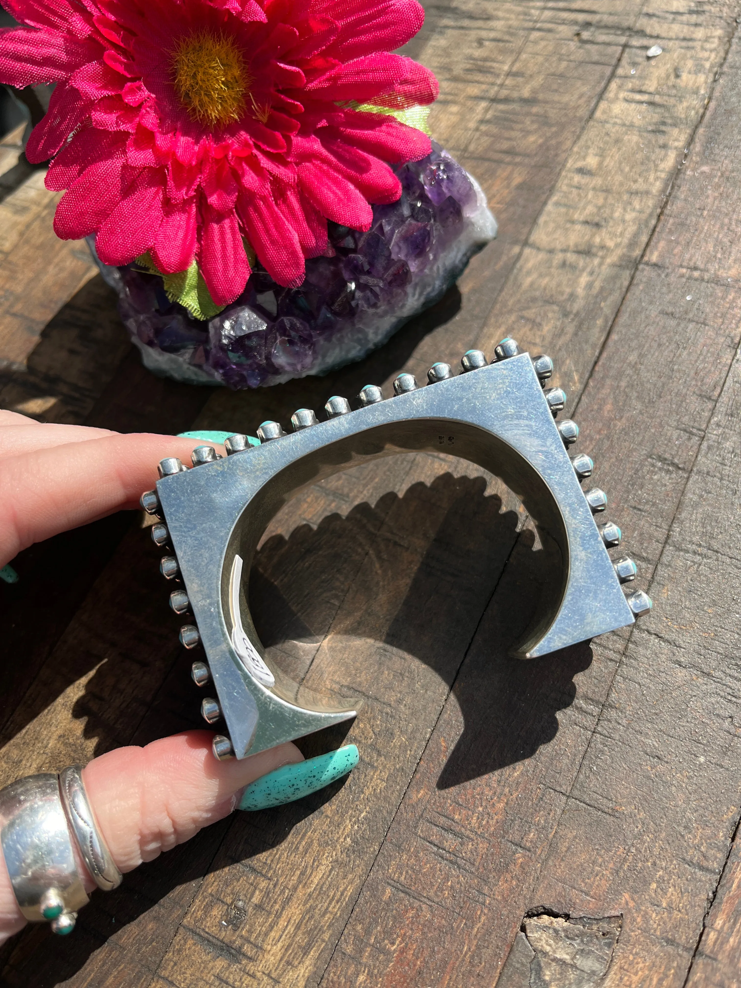 Turquoise Rectangle Cuff