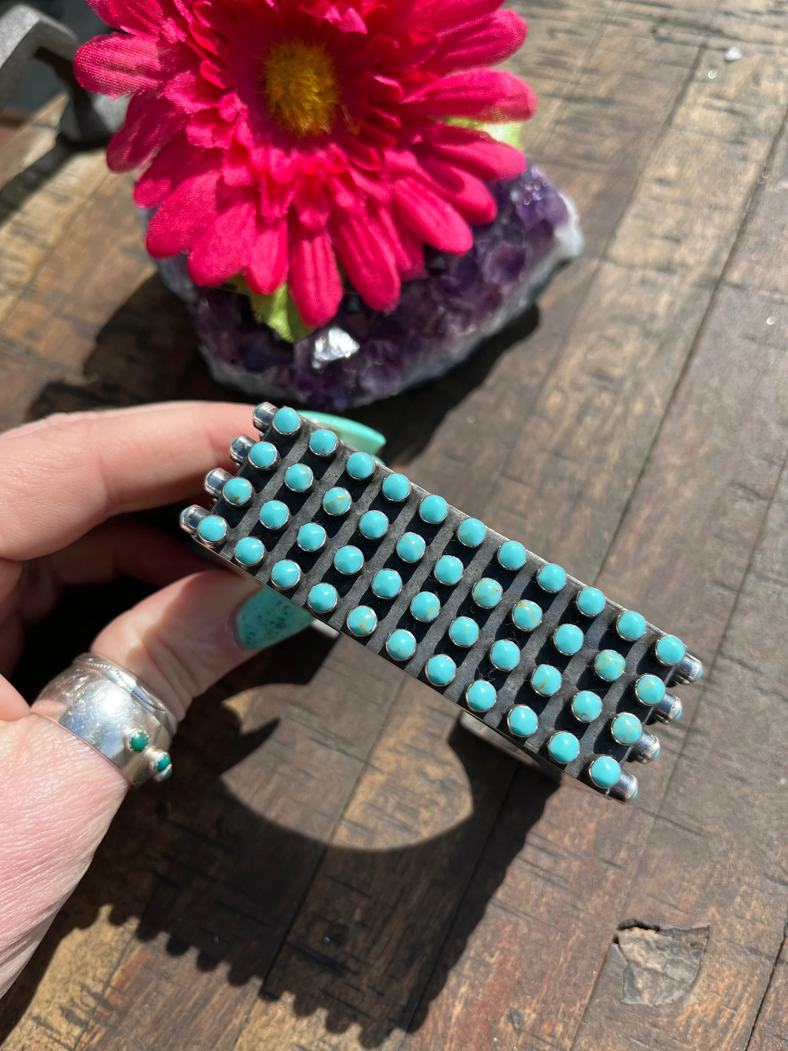Turquoise Rectangle Cuff