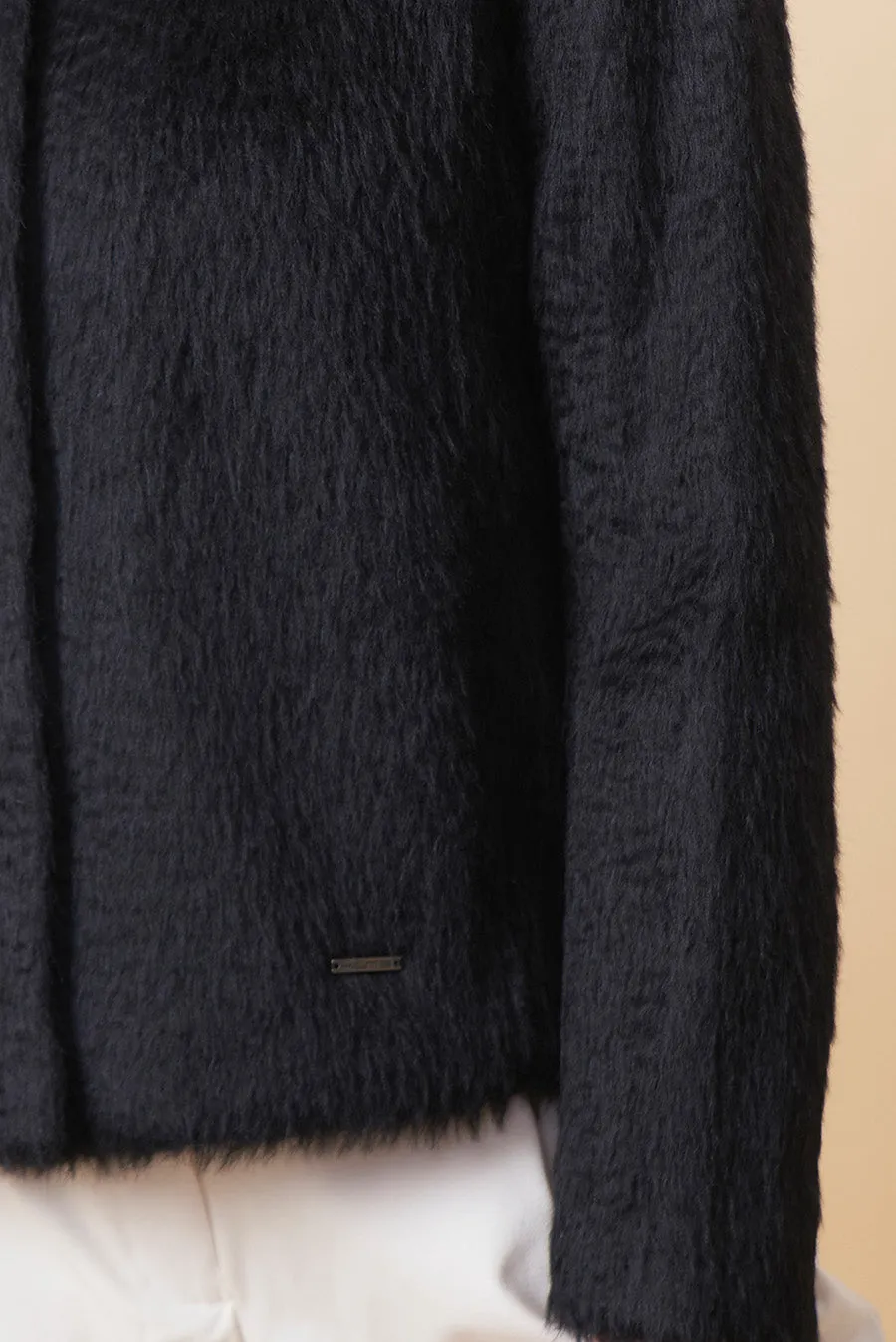 Unminuto Coat Baby Alpaca & Wool Color Black