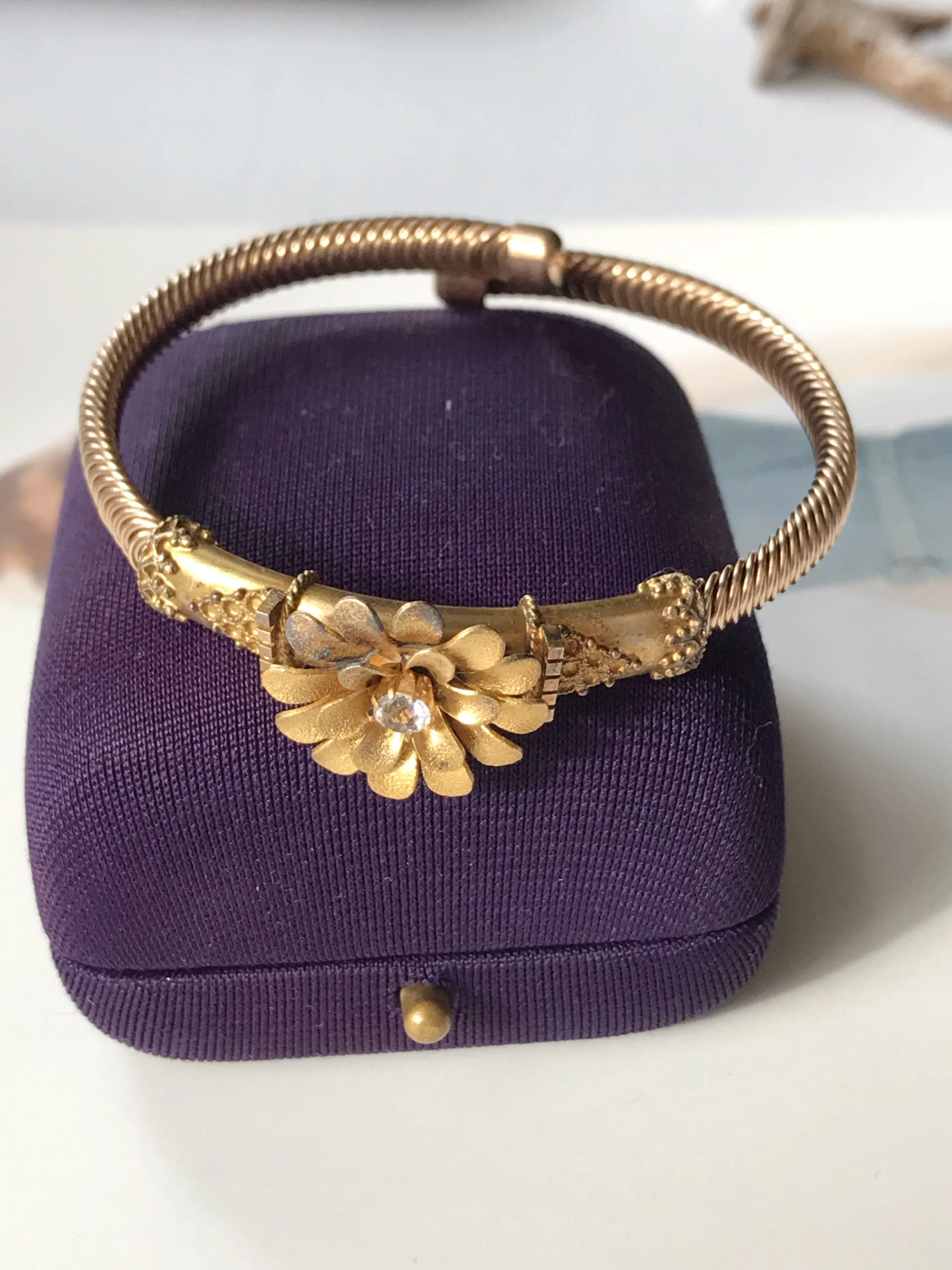 Victorian Gold Filled Flower Bracelet