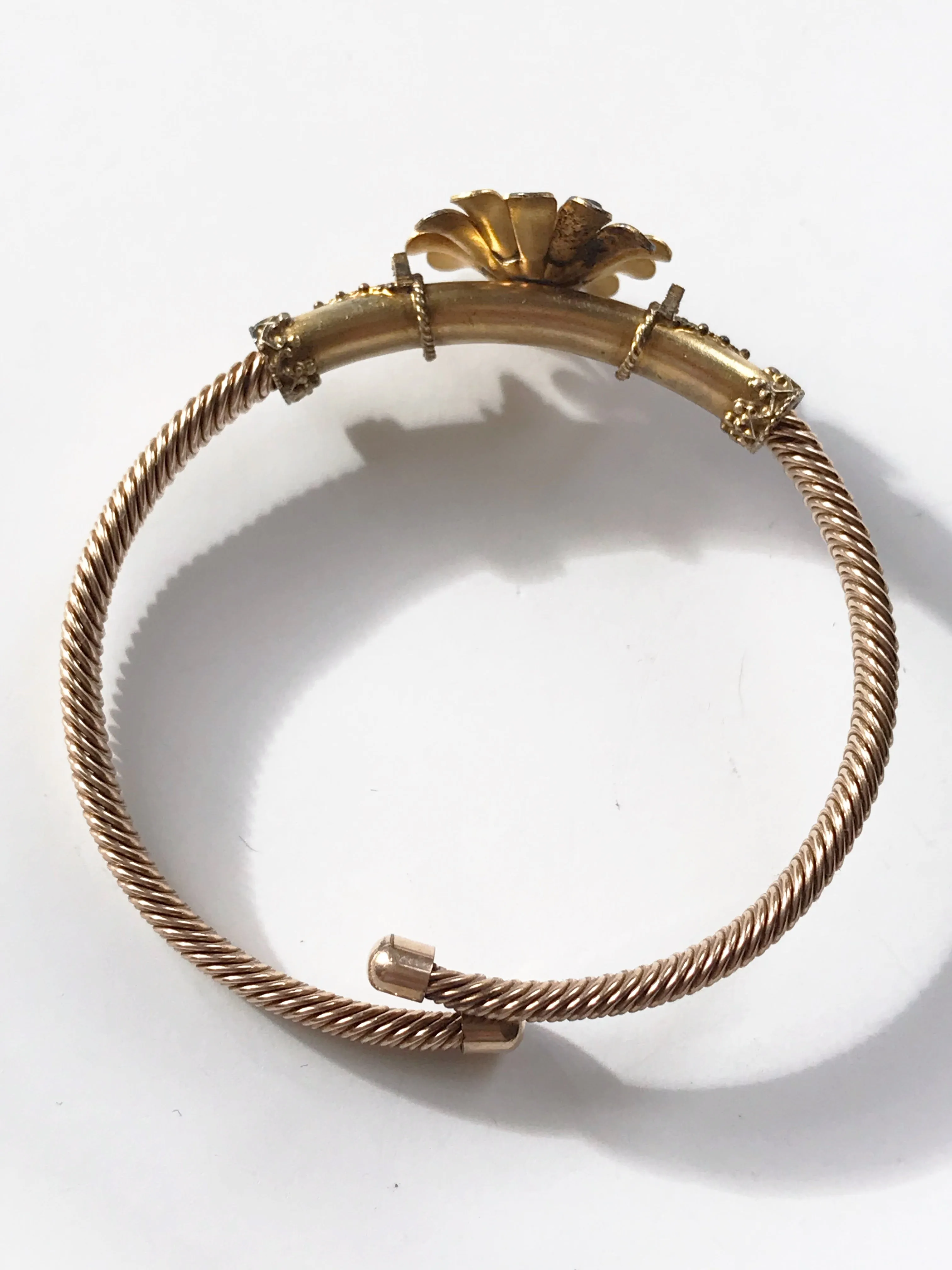 Victorian Gold Filled Flower Bracelet