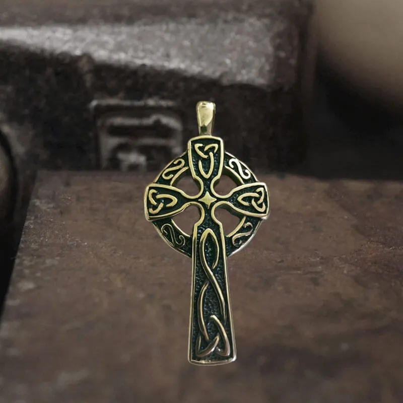Viking Celtic Cross Stainless Steel Pendant