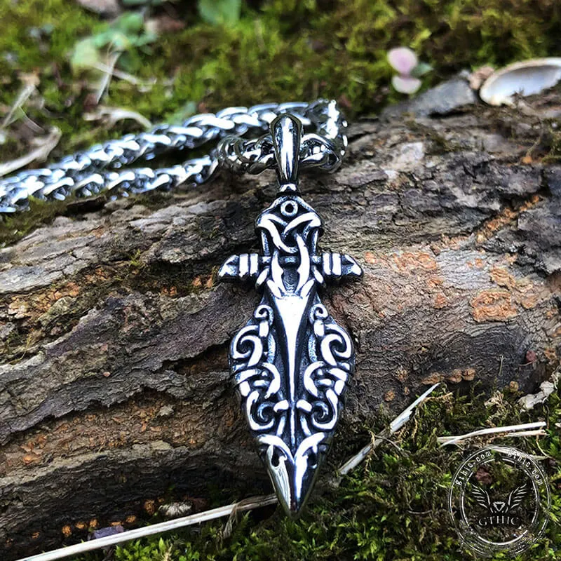 Viking Gungnir Stainless Steel Pendant