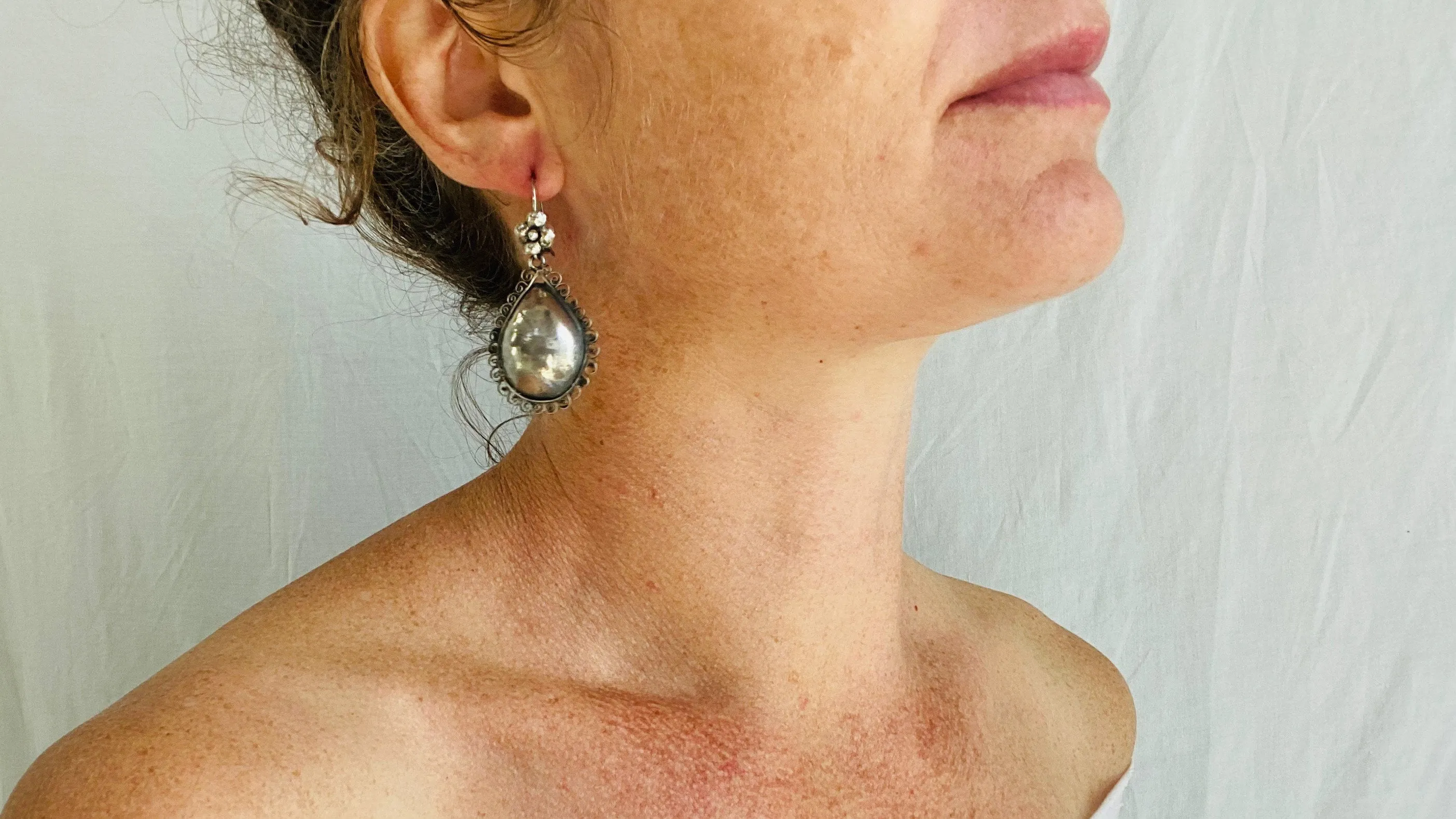 Vintage Filigree Earrings. Oaxaca. Mexico. Frida Kahlo