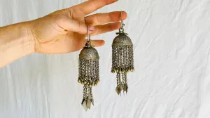 Vintage Kuchi Jumkha Tribal Earrings.
