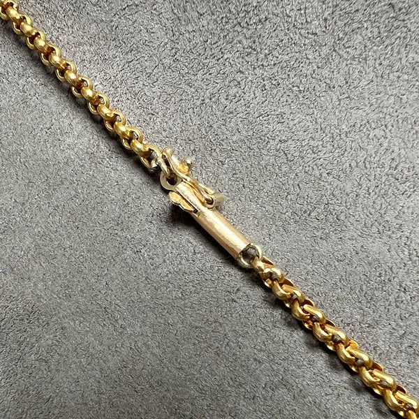Vintage Rolo Link Chain Necklace